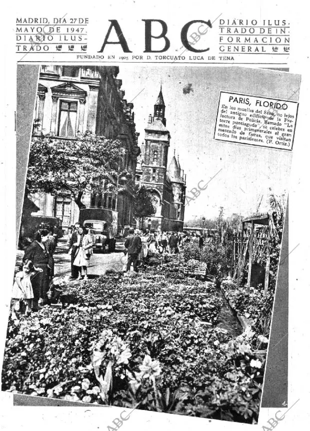 ABC MADRID 27-05-1947 página 1