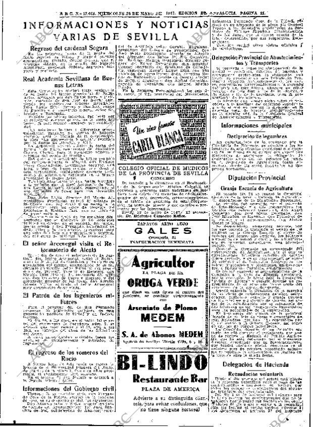 ABC SEVILLA 28-05-1947 página 11