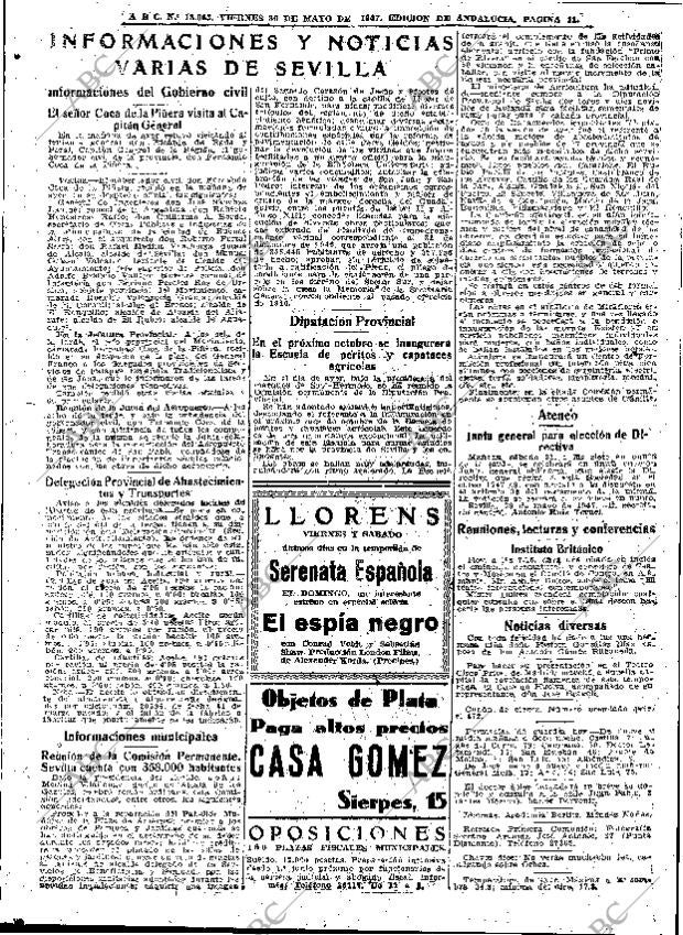 ABC SEVILLA 30-05-1947 página 11