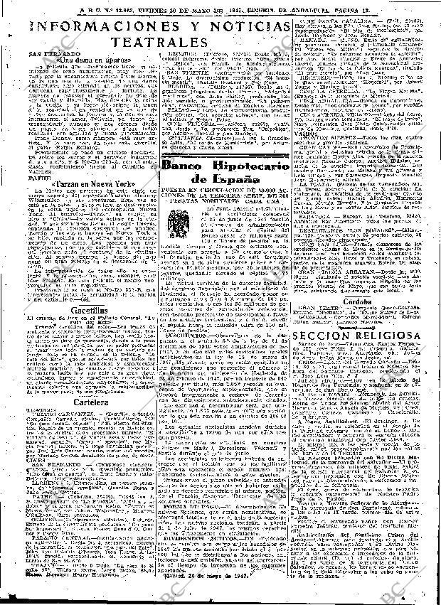 ABC SEVILLA 30-05-1947 página 13