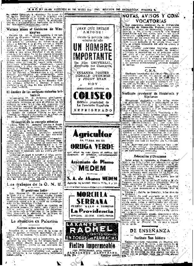 ABC SEVILLA 30-05-1947 página 8