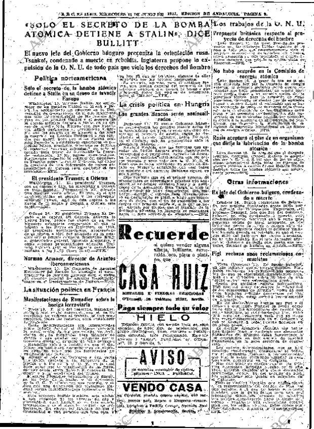 ABC SEVILLA 11-06-1947 página 9