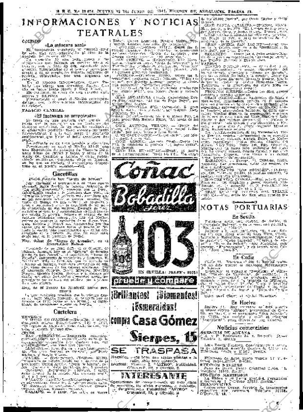 ABC SEVILLA 12-06-1947 página 13
