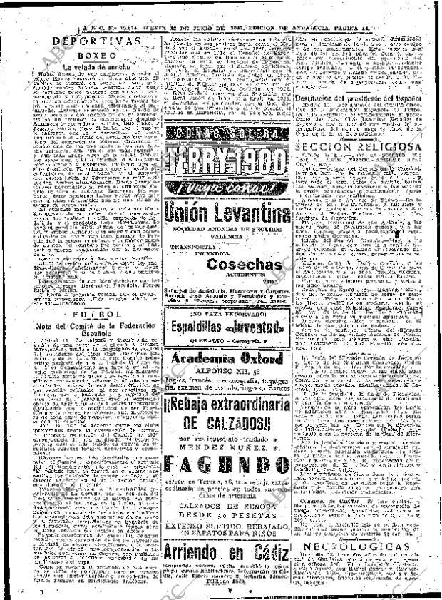 ABC SEVILLA 12-06-1947 página 14