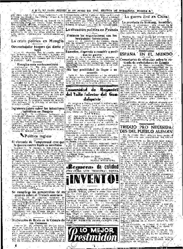 ABC SEVILLA 12-06-1947 página 8