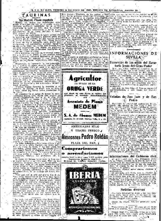 ABC SEVILLA 13-06-1947 página 11