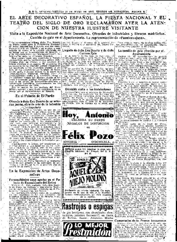 ABC SEVILLA 13-06-1947 página 5