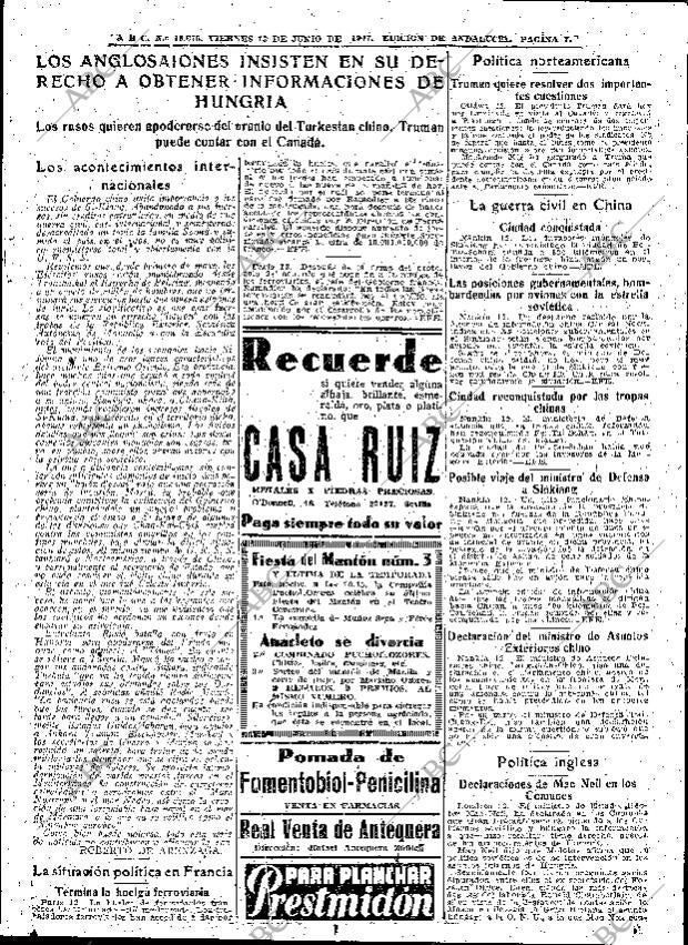 ABC SEVILLA 13-06-1947 página 7