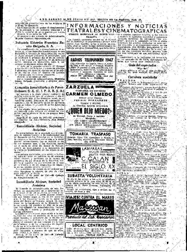 ABC MADRID 14-06-1947 página 17