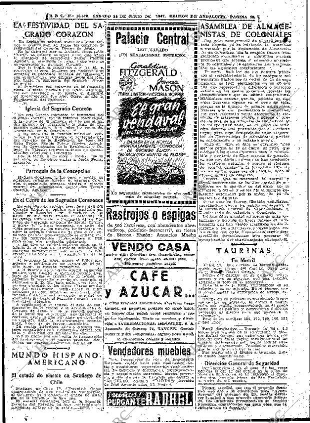 ABC SEVILLA 14-06-1947 página 10