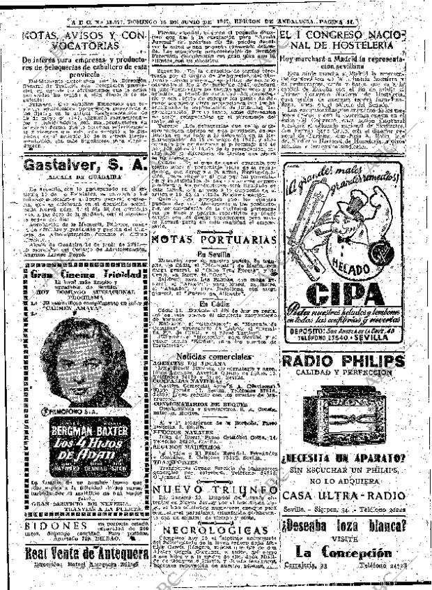 ABC SEVILLA 15-06-1947 página 12