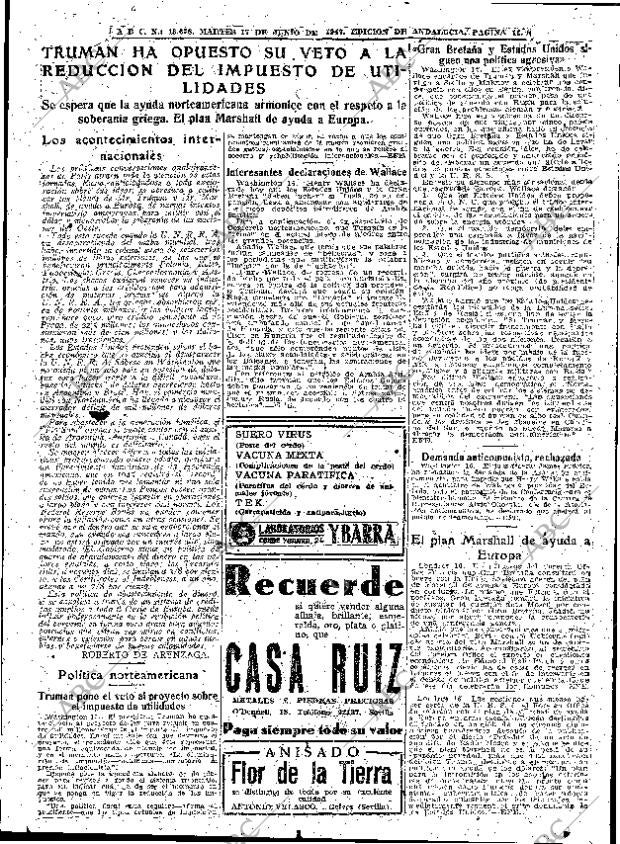 ABC SEVILLA 17-06-1947 página 11