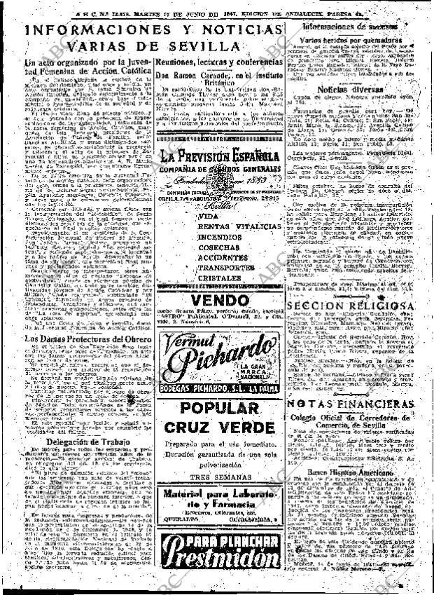 ABC SEVILLA 17-06-1947 página 13