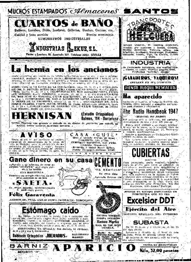 ABC SEVILLA 17-06-1947 página 14