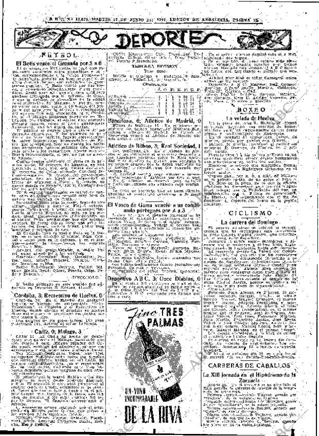 ABC SEVILLA 17-06-1947 página 15