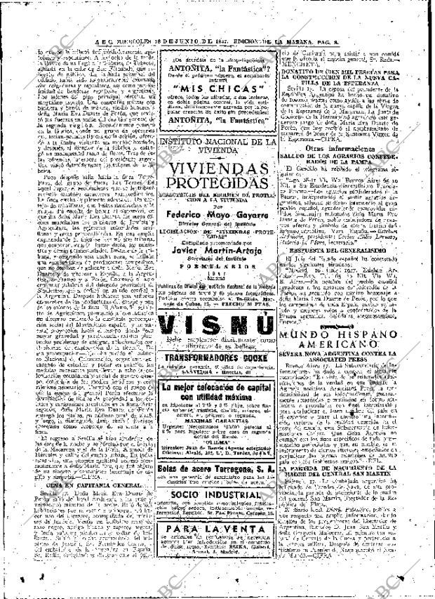 ABC MADRID 18-06-1947 página 8