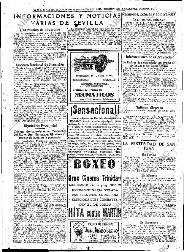 ABC SEVILLA 25-06-1947 página 11