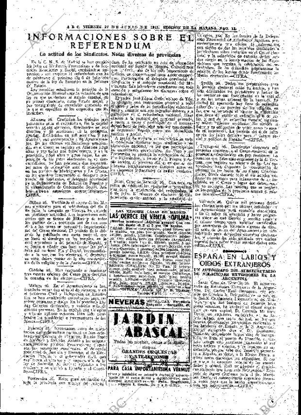 ABC MADRID 27-06-1947 página 13