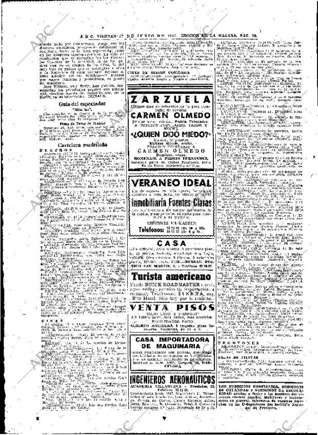 ABC MADRID 27-06-1947 página 20