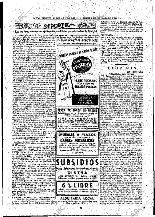 ABC MADRID 27-06-1947 página 21