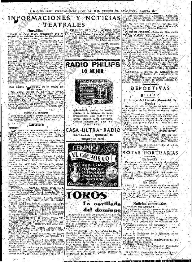 ABC SEVILLA 27-06-1947 página 12
