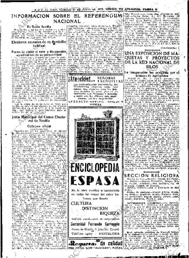 ABC SEVILLA 27-06-1947 página 4