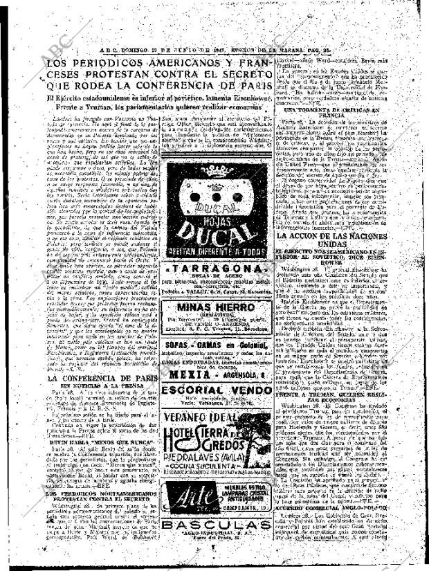 ABC MADRID 29-06-1947 página 25