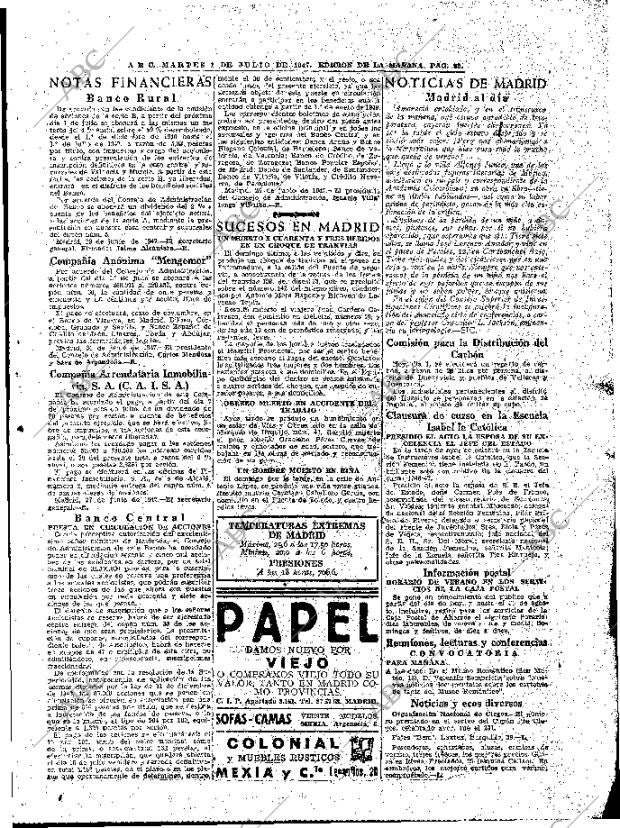 ABC MADRID 01-07-1947 página 23