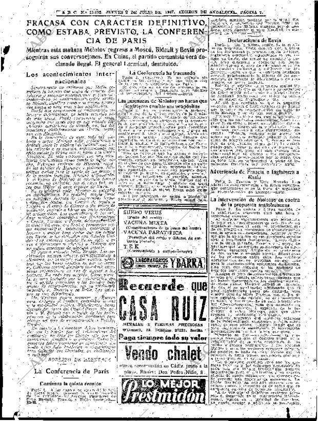 ABC SEVILLA 03-07-1947 página 7