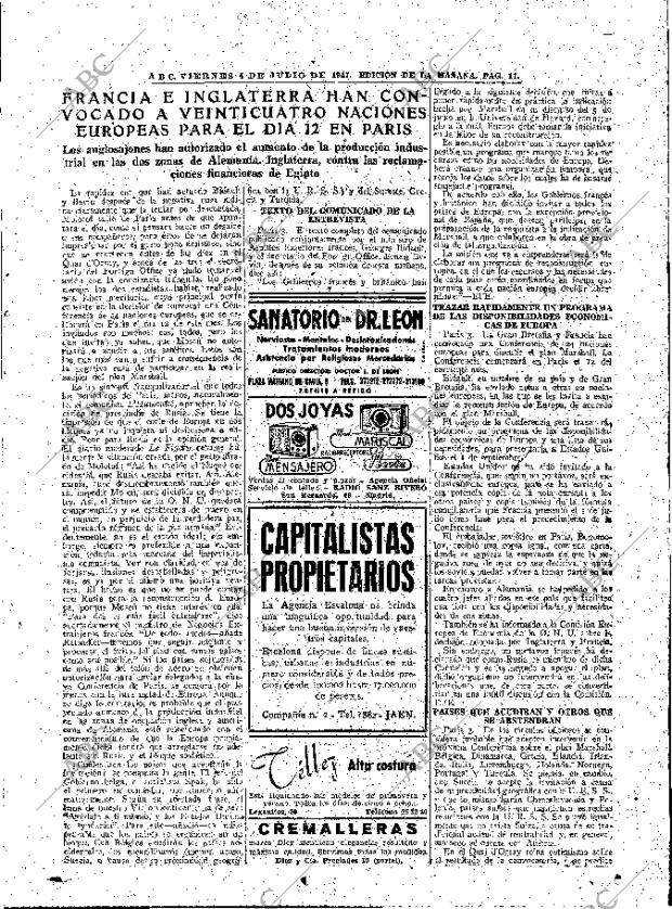 ABC MADRID 04-07-1947 página 11