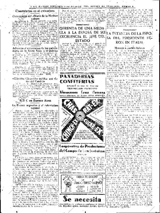 ABC SEVILLA 09-07-1947 página 6