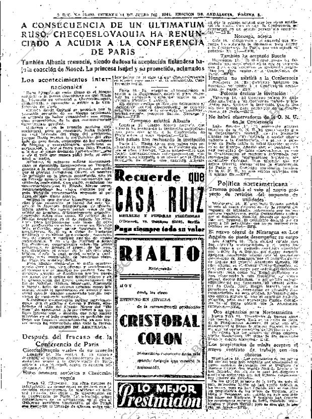 ABC SEVILLA 11-07-1947 página 5