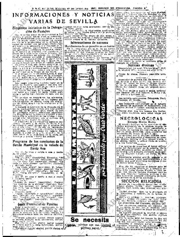 ABC SEVILLA 22-07-1947 página 9