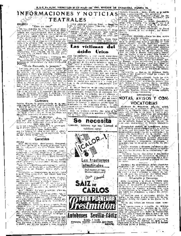 ABC SEVILLA 23-07-1947 página 11