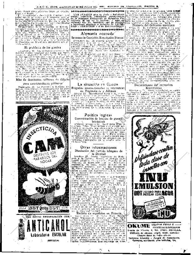 ABC SEVILLA 23-07-1947 página 6