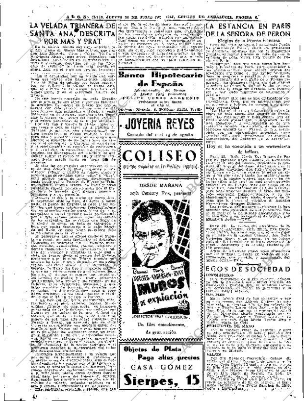 ABC SEVILLA 24-07-1947 página 4