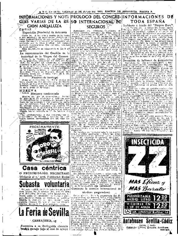 ABC SEVILLA 25-07-1947 página 8