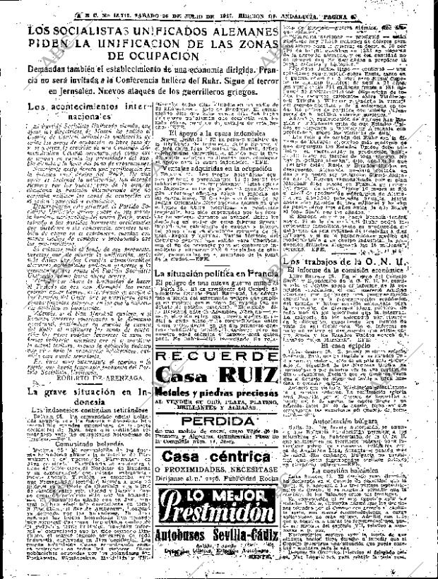 ABC SEVILLA 26-07-1947 página 5
