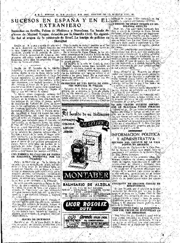 ABC MADRID 31-07-1947 página 13