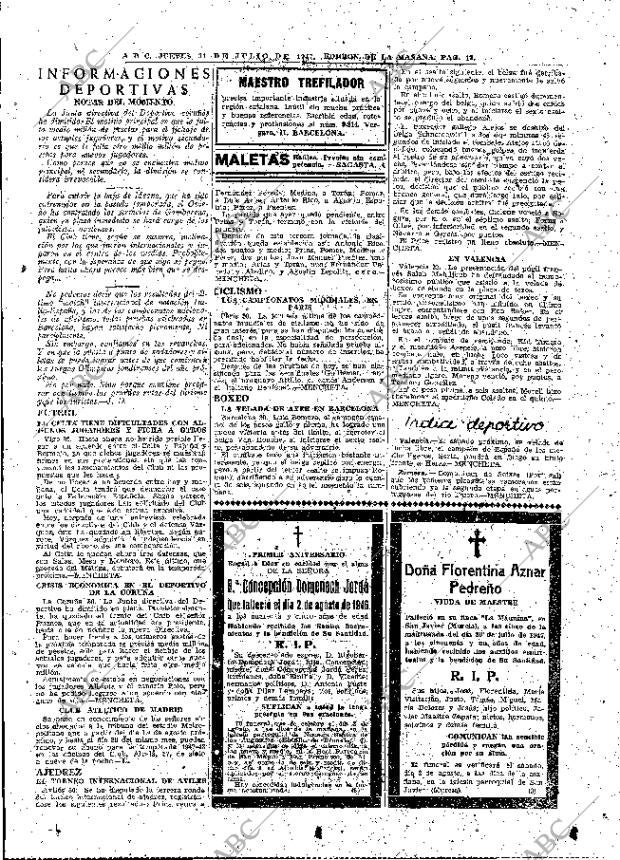 ABC MADRID 31-07-1947 página 17