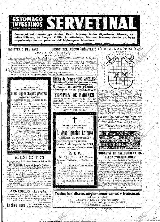 ABC MADRID 31-07-1947 página 19