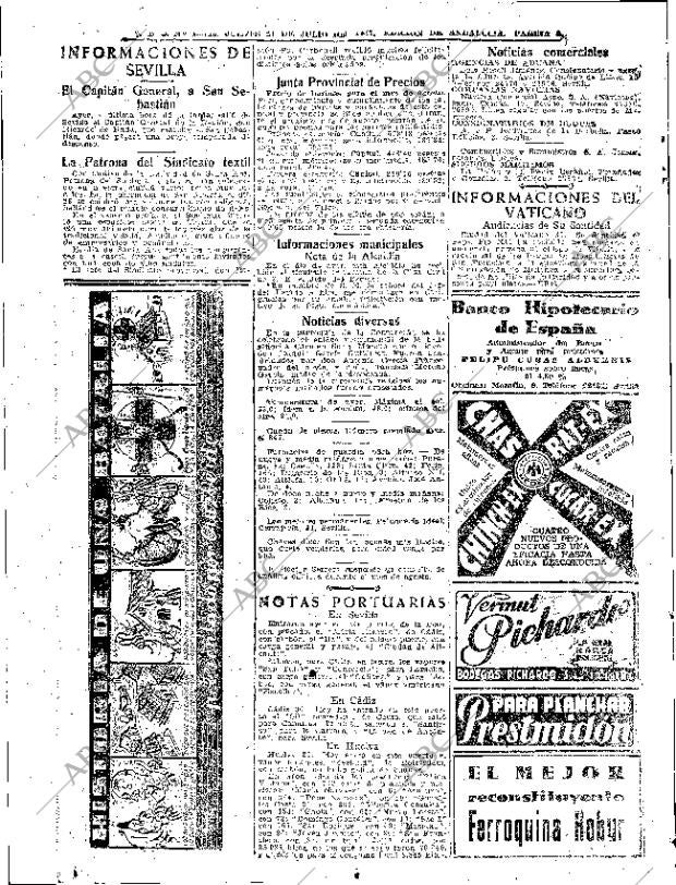 ABC SEVILLA 31-07-1947 página 8