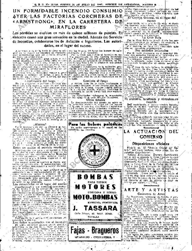 ABC SEVILLA 31-07-1947 página 9