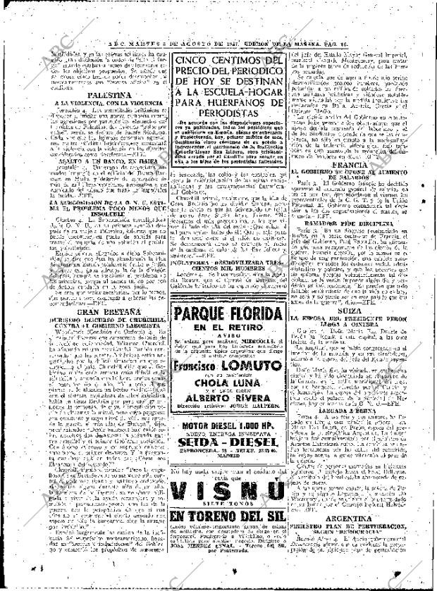 ABC MADRID 05-08-1947 página 16