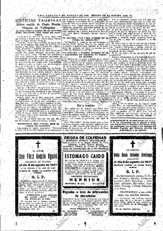 ABC MADRID 09-08-1947 página 17