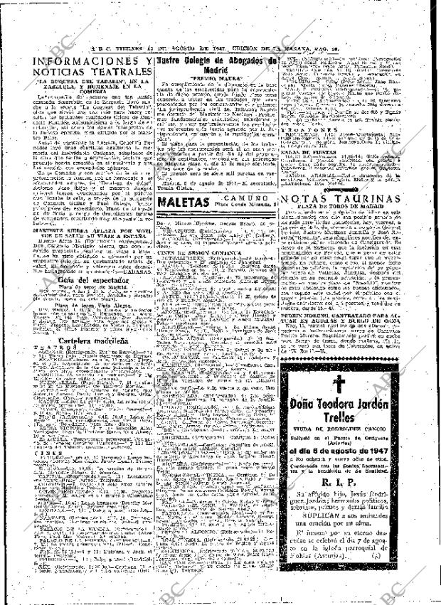 ABC MADRID 15-08-1947 página 16