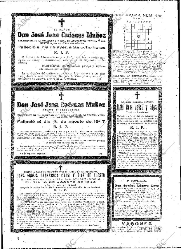 ABC MADRID 15-08-1947 página 2