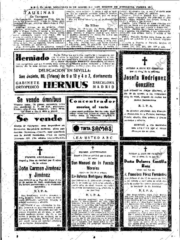 ABC SEVILLA 20-08-1947 página 12