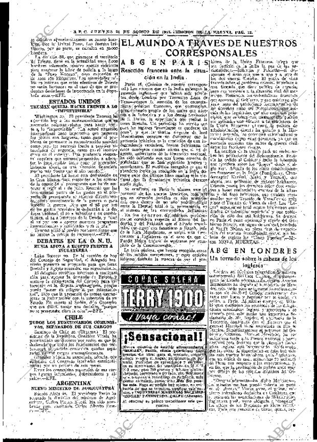 ABC MADRID 21-08-1947 página 13