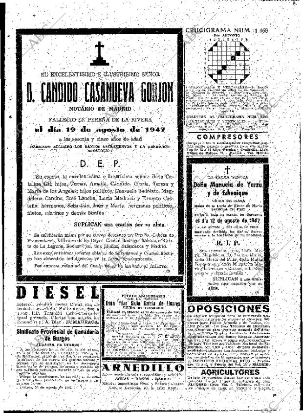 ABC MADRID 21-08-1947 página 19